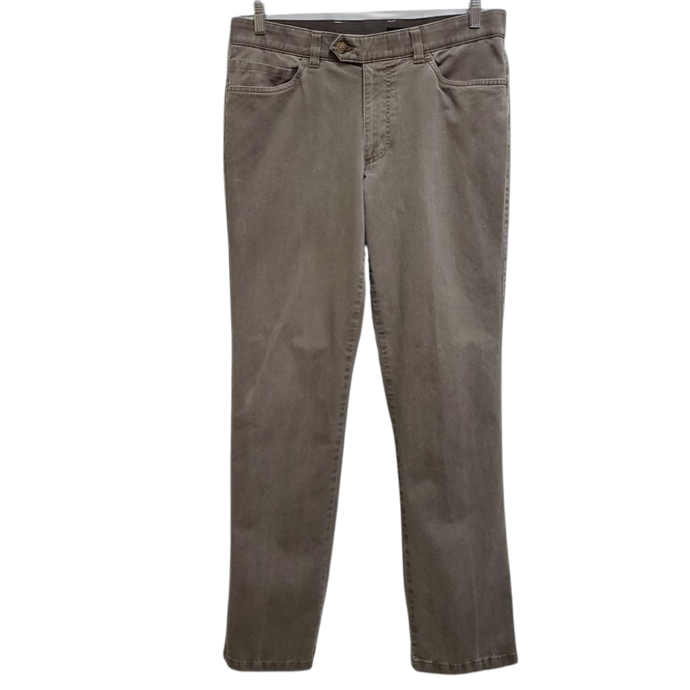 Bexleys Man Pants Sz 34x32 Rhoen Brown 34x32 Flat Straight Stretch Casual Office
